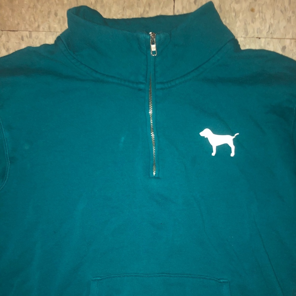 Teal PINK half zip